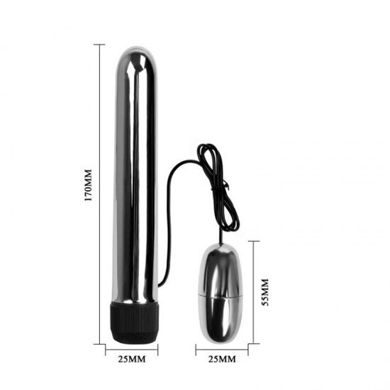 Vibrador Clásico Doble Silver