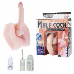 Masturbador Realistico Pene y Vagina con Vibracion