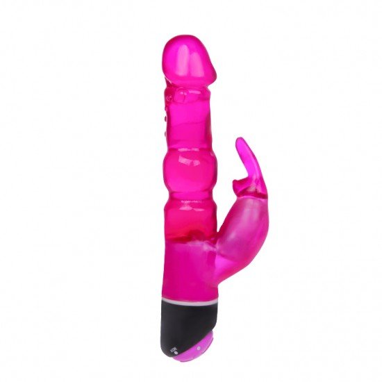 Vibrador Multispeed con Estimulador de Clitoris