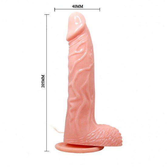 Vibrador Rotador con Testiculos Super Rota Dong