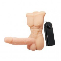 Vibrador Realista Con  Mini Torso Temptation Bigger Man