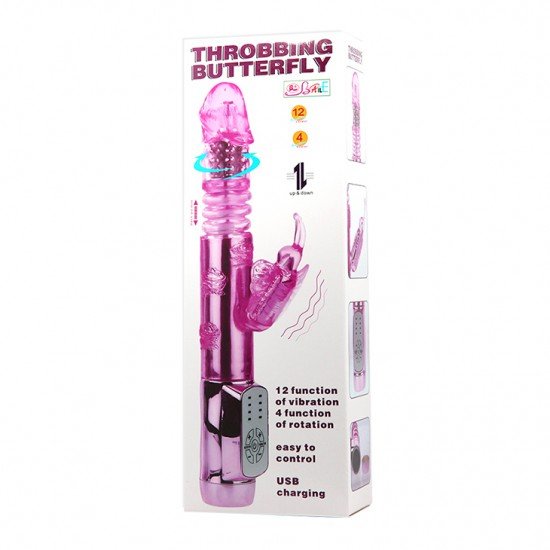 Vibrador Rotativo Throbbing Butterfly Recargable USB