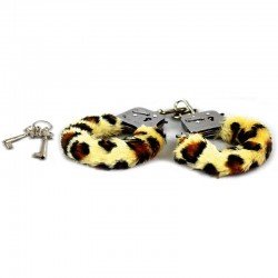 Esposas de Metal con Peluche Play With Me - Play Time Cuffs - Leopard