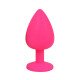 Plug de Silicona Pink con Joya Anal Medium