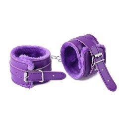 Esposas con Peluche y Mosquetón Purple