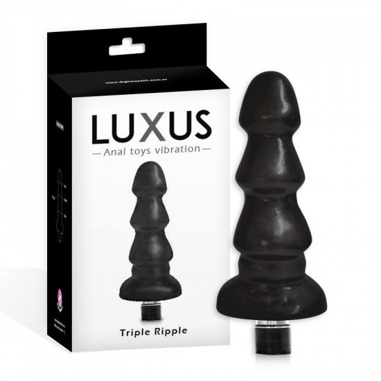 Dilatador Anal Inexpulsable Triple Ripple Luxus