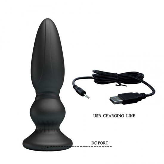 Plug Anal Recargable 12 Funciones Control Remoto Mr.Play