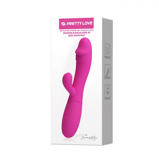 Vibrador con Conejo Estimulador de Clítoris 30 Funciones Snappy