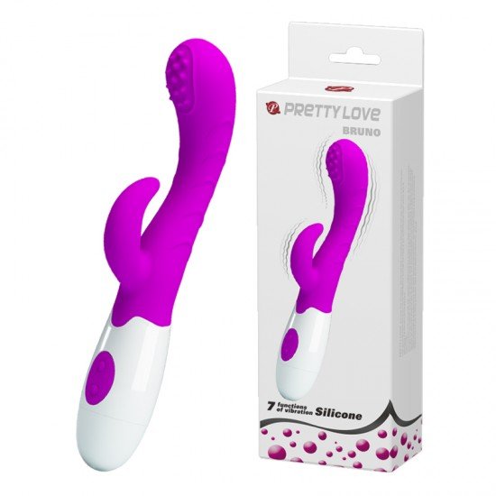 Vibrador Con Estimulador De Clitoris Y Punto G Bruno