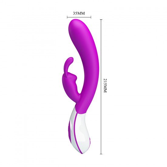 Vibrador con Conejo Estimulador de Clítoris 12 Funciones Harlan