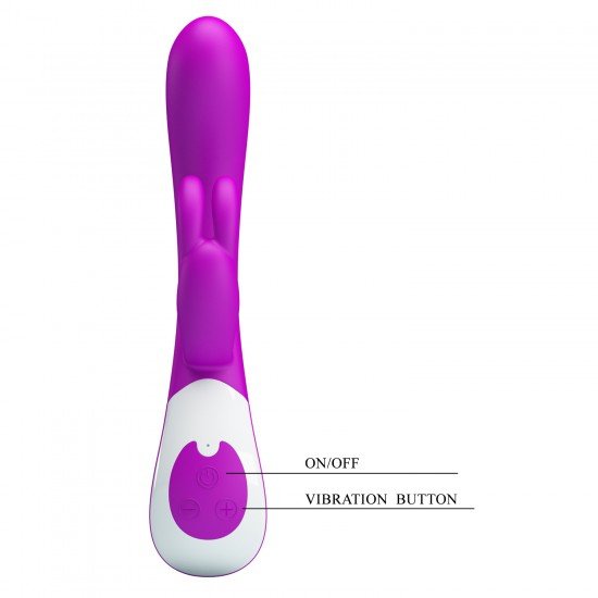 Vibrador con Conejo Estimulador de Clítoris 12 Funciones Harlan