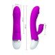 Vibrador con Estimulador de Clitoris David 30 Velocidades