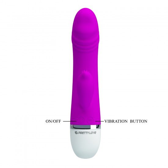 Vibrador con Estimulador de Clitoris David 30 Velocidades