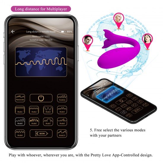 Vibrador Para Parejas Pretty Love Jayleen control con App