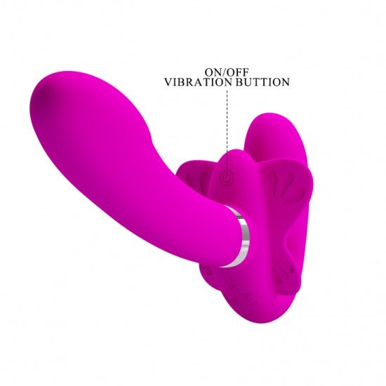 Arnés con Vibrador Strapless Valerie