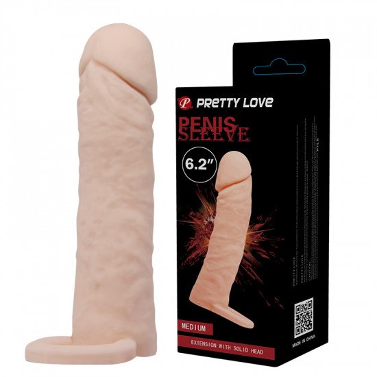 Extensión Para Pene 4 cm. Con Anillo Para Testículos