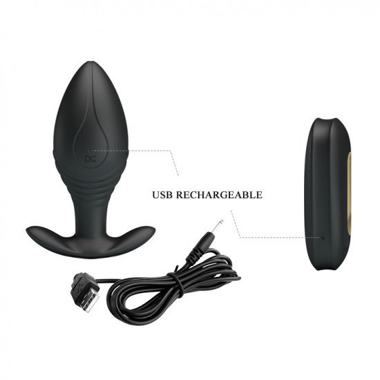 Plug Anal Recargable 12 Funciones Control Remoto Regina