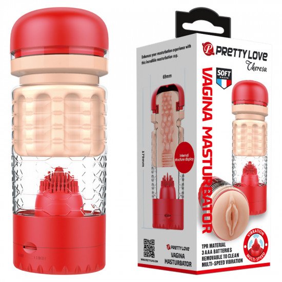 Masturbador Vagina con Vibrador Pretty Love Theresa