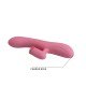 Vibrador Recargable Con Estimulador Rotador Chris