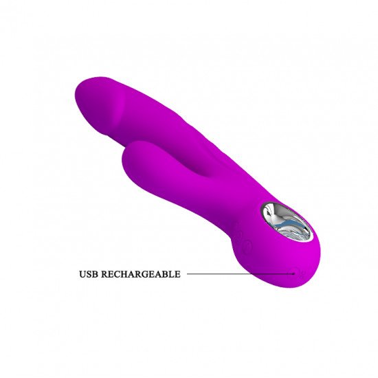 Vibrador Recargable con Estimulador de Clítoris Gordon