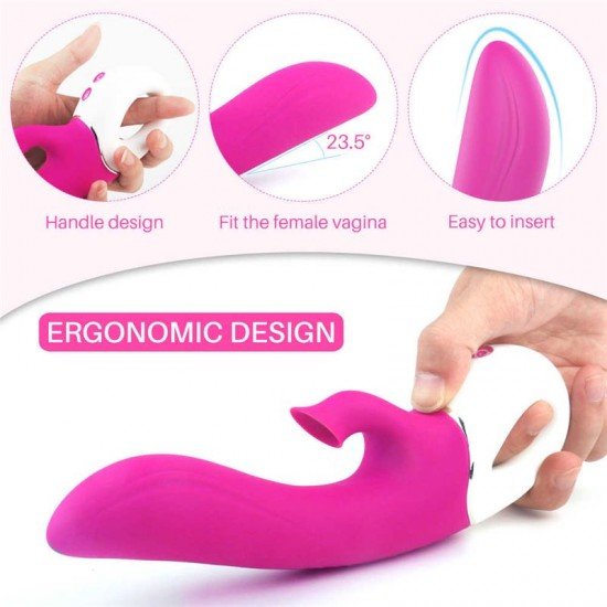 Vibrador Succionador Multifunción Recargable Dew