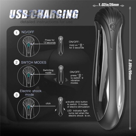 Vibrador Electric Stimulation Poison Dart